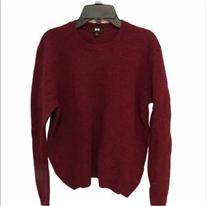 Men’s Uniqlo Boiled Wool Crewneck Sweater